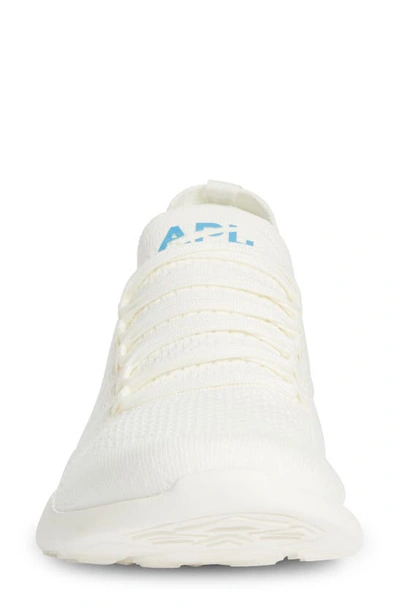 Shop Apl Athletic Propulsion Labs Techloom Breeze Knit Running Shoe In Ivory / Coastal Blue