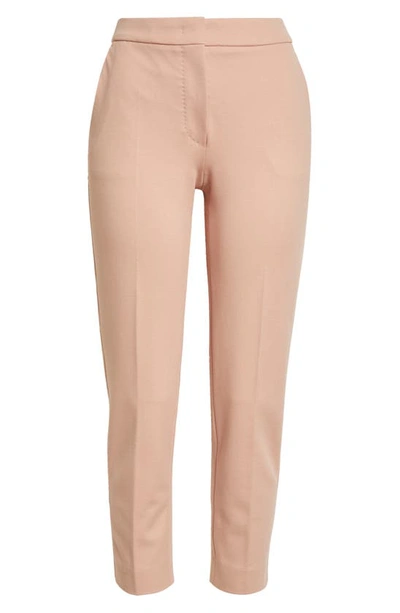 Shop Max Mara Pegno Slim Fit Jersey Ankle Pants In Pink