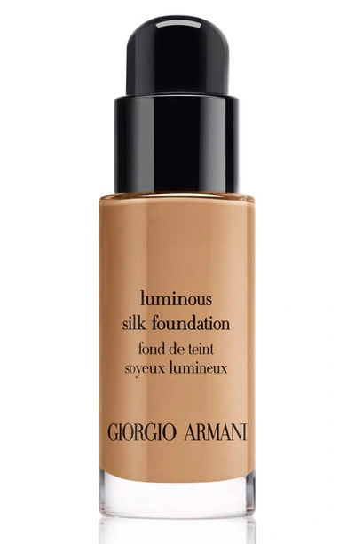 Shop Giorgio Armani Luminous Silk Perfect Glow Flawless Oil-free Foundation, 0.6 oz In 07.5 - Tan/neutral Undertone