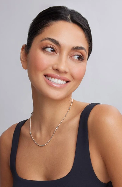 Lagos Sterling Silver Caviar Icon Necklace, 16 In Silver