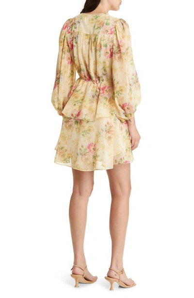 Shop Ted Baker Tamziiy Floral Dress In Tan