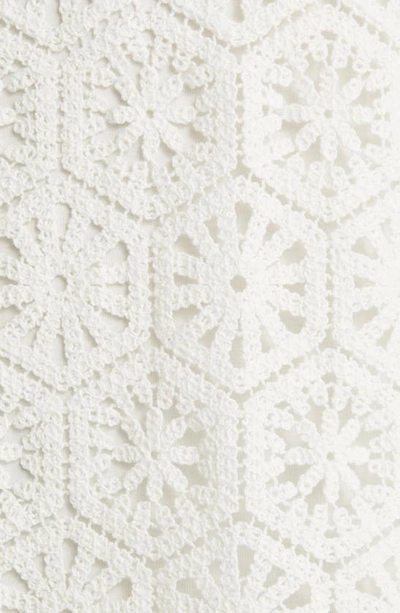 Shop Ted Baker Nella Cotton Crochet A-line Dress In White