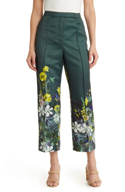 Ted Baker Aikaat Print Trousers In Dk-green | ModeSens