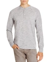 Rag & Bone Men's Standard Issue Basic Long-sleeve Henley Shirt In Medium Grey