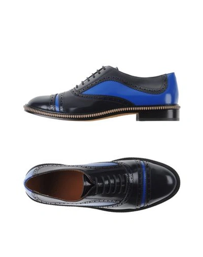 Shop Marc By Marc Jacobs Laced Shoes In Dark Blue