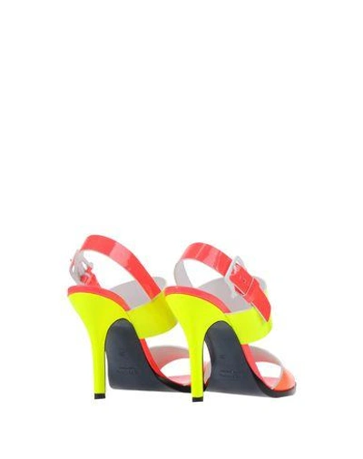 Shop Jil Sander Sandals In Orange