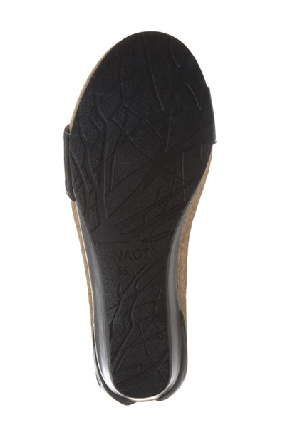 Naot 'pixie' Sandal In Black Raven Luster Leather