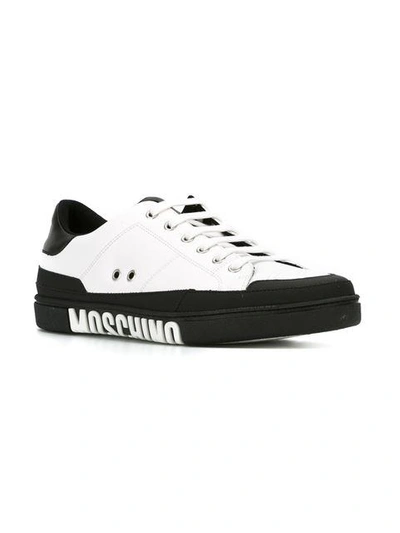 Shop Moschino Logo Low-top Sneakers