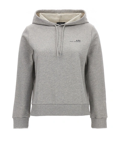 Shop Apc Item 001 Sweatshirt Gray