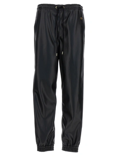 Shop Stella Mccartney Leather-effect Pants Black