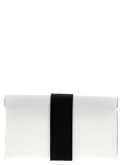 Shop Marni Logo Wallet Wallets, Card Holders White/black