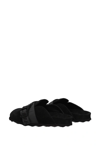 Shop Off-white Slippers And Clogs Suede Black