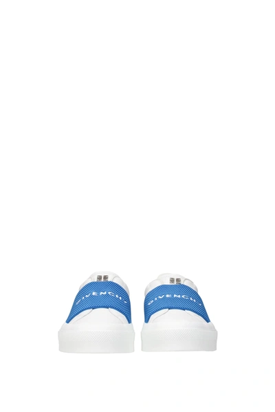 Shop Givenchy Sneakers Leather White Electric Blue