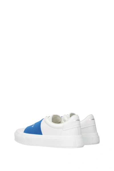 Shop Givenchy Sneakers Leather White Electric Blue