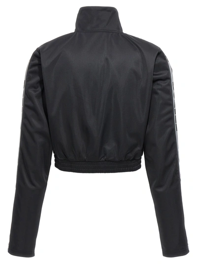 Shop Rotate Birger Christensen Sunday Capsule Cropped Sweatshirt Black