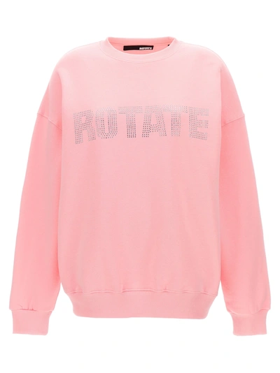 Shop Rotate Birger Christensen Sunday Capsule Logo Sweatshirt Pink
