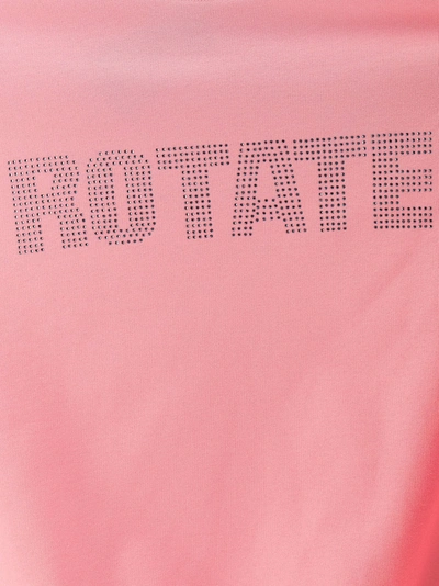 Shop Rotate Birger Christensen Sunday Capsule Logo Sweatshirt Pink