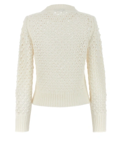 Shop Fabiana Filippi Tricot Sweater Sweater, Cardigans White