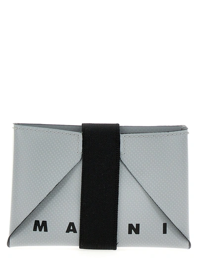 Shop Marni Two-color Logo Wallet Wallets, Card Holders Multicolor