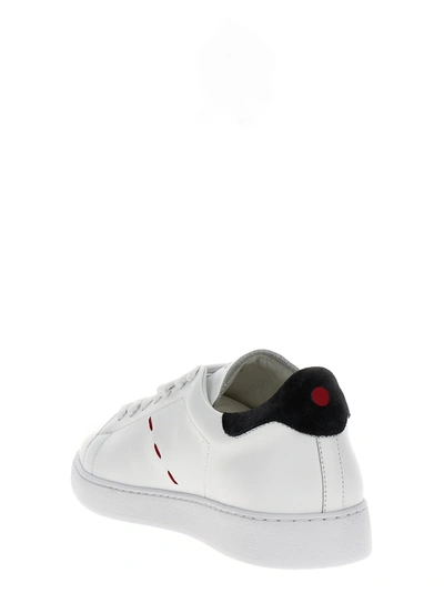 Shop Kiton Low Sneakers In White