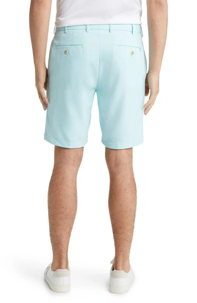 Shop Peter Millar Salem High Drape Performance Shorts In Celeste