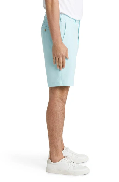 Shop Peter Millar Salem High Drape Performance Shorts In Celeste