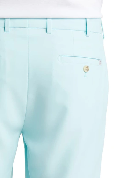 Shop Peter Millar Salem High Drape Performance Shorts In Celeste