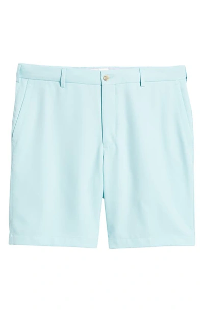 Shop Peter Millar Salem High Drape Performance Shorts In Celeste