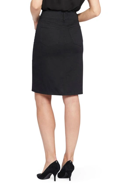Nydj Hollywood High Waist Twill Skirt In Black