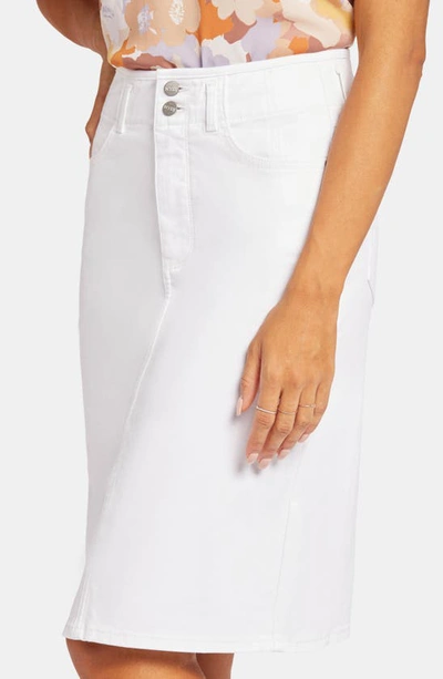 Shop Nydj Hollywood High Waist Skirt In Optic White