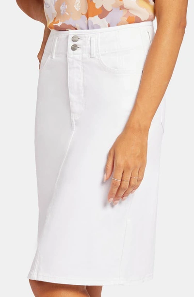 Nydj Hollywood High Rise Skirt In Optic White
