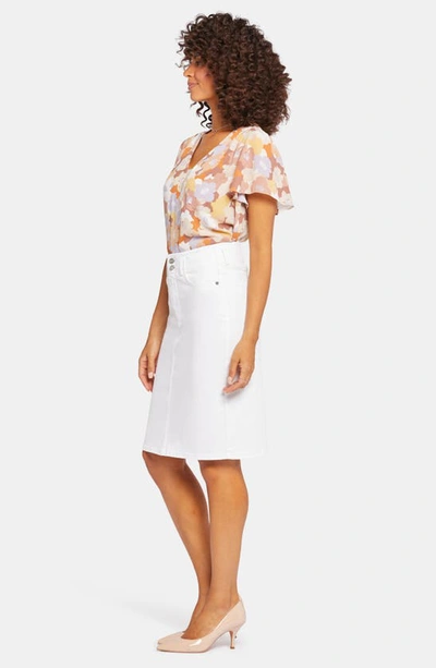 Shop Nydj Hollywood High Waist Skirt In Optic White