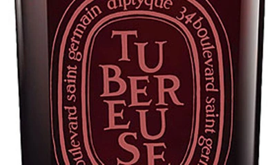 Shop Diptyque Tubéreuse (tuberose) Large Scented Candle, 10.2 oz In Red Vessel