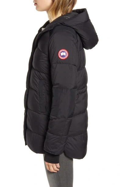 Shop Canada Goose Alliston Packable 750 Fill Power Down Jacket In Black-noir