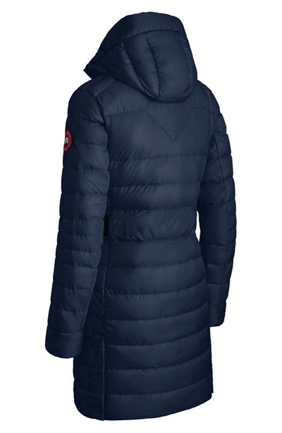 Shop Canada Goose Cypress Packable Hooded 750-fill-power Down Puffer Coat In Atlantic Nvy-bleu Mar Atlan