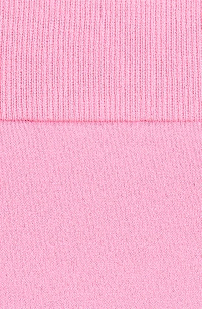 Shop Alexander Mcqueen Off The Shoulder Knit Top In 5100 Psychedelic Pink