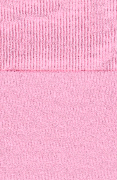 Alexander Mcqueen Off-the-shoulder Knit Top In 5100 Psychedelic Pink