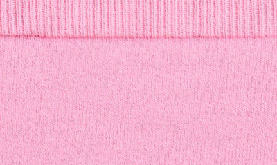 Alexander Mcqueen Off-the-shoulder Knit Top In 5100 Psychedelic Pink