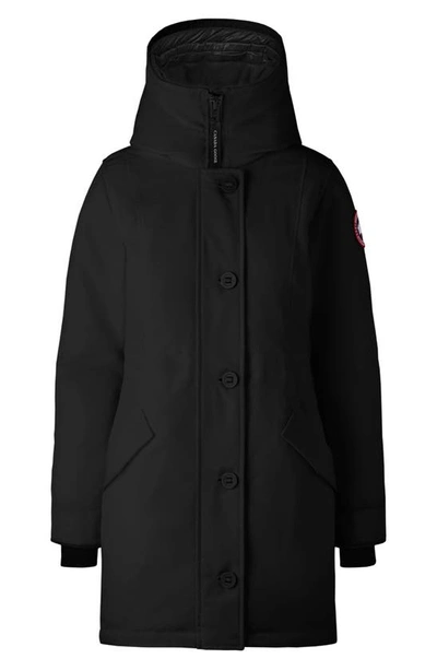 Shop Canada Goose Rossclair Water Resistant 625 Fill Power Down Parka In Black - Noir