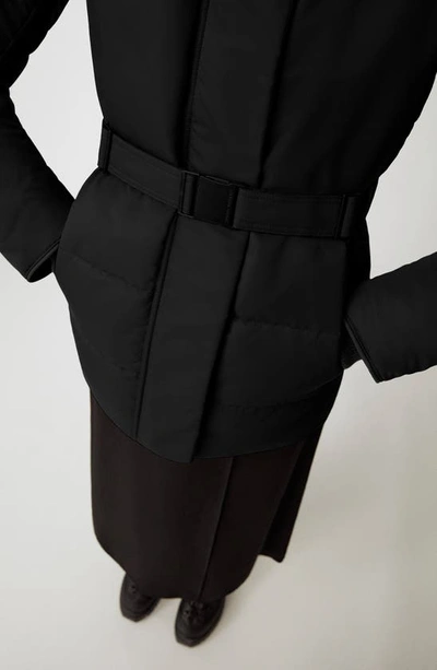 Shop Canada Goose Merritt Water Resistant Recycled Nylon Hooded Down Jacket In Black - Noir