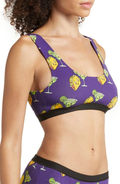 Shop Meundies Print Bralette In Taco Chance On Me