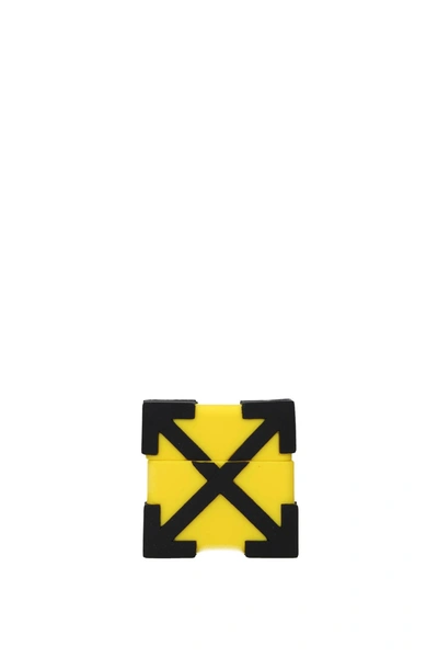 Shop Off-white Gift Ideas Airpods Pro Case Silicone Yellow Black