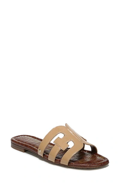 Shop Sam Edelman Bay Cutout Slide Sandal In Almond