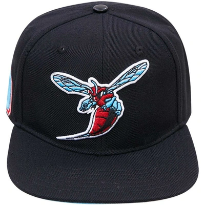 Shop Pro Standard Black Delaware State Hornets Arch Over Logo Evergreen Snapback Hat