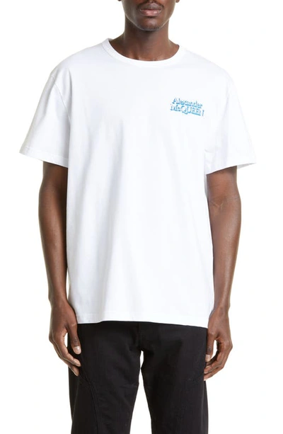 Shop Alexander Mcqueen Logo Graphic T-shirt In White