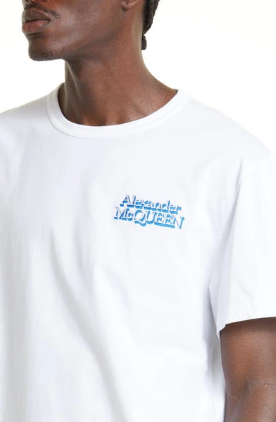 Shop Alexander Mcqueen Logo Graphic T-shirt In White