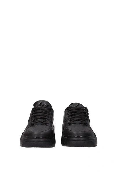Shop Giuseppe Zanotti Sneakers Talon Leather Black