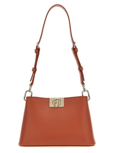 Shop Furla Fleur S Crossbody Bag Shoulder Bags Orange