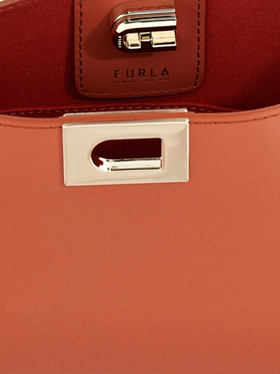 Shop Furla Fleur S Crossbody Bag Shoulder Bags Orange