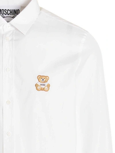 Shop Moschino Logo Patch Shirt